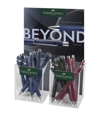 Penna a sfera Beyond - punta 1,0 mm - colori assortiti - Faber-Castell - expo da 24 pezzi