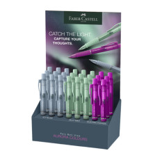 Penna a sfera Poly Ball view Aurora - fusto colori assortiti - Faber-Castell - expo da 24 pezzi