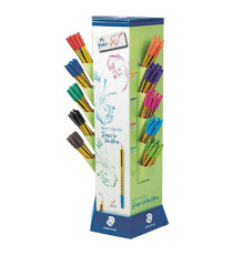 Penna sfera Noris® stick - punta 1,0mm - colori assortiti - Staedtler - expo 200 pezzi
