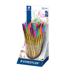 Penna sfera Noris® stick - punta 1,0mm - colori assortiti - Staedtler - expo 30 pezzi