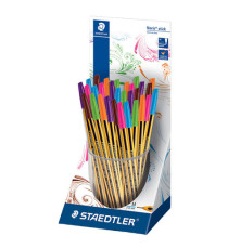 Penna sfera Noris® stick - punta 1,0mm - colori assortiti - Staedtler - expo 30 pezzi