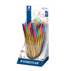 Penna sfera Noris® stick - punta 1,0mm - colori assortiti - Staedtler - expo 30 pezzi