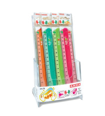 Righello Flexi - 15 cm - colori assortiti - Arda - expo 15 pezzi