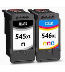 Pack 2 cartucce PG-545XL CL-546XL compatibili per Canon MG2450 MG2550 iP2850 MG2950 8286B001 8288B001 PG545XL CL546XL