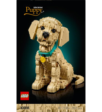Lego Icons - Cucciolo di Golden Retriever - Lego 11384 con Collare e Medaglietta per Cane 2102pz Anni 18+