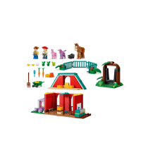 Lego Disney Pixar - Il ranch dei cavalli di Blaze -  Lego 43304 con Woody e Jessie 3 Cavalli e un Maiale 209pz Anni 4+