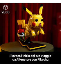 Lego Pokemon - Pikachu e Poké Ball - Lego 72152 Pikachu ha orecchie e arti snodabili  2050pz Anni 18+
