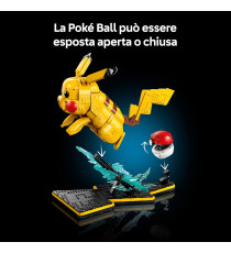Lego Pokemon - Pikachu e Poké Ball - Lego 72152 Pikachu ha orecchie e arti snodabili  2050pz Anni 18+
