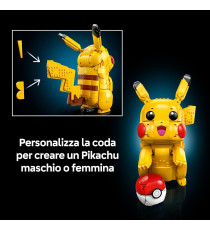 Lego Pokemon - Pikachu e Poké Ball - Lego 72152 Pikachu ha orecchie e arti snodabili  2050pz Anni 18+