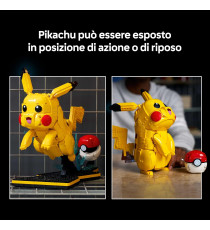 Lego Pokemon - Pikachu e Poké Ball - Lego 72152 Pikachu ha orecchie e arti snodabili  2050pz Anni 18+