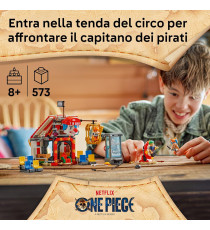 Lego One Piece - La tenda del circo di Bagy il Clown - Lego 75637 con Luffy, Nami e Zoro Anni 8+ 573pz