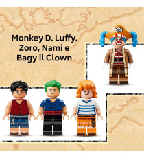 Lego One Piece - La tenda del circo di Bagy il Clown - Lego 75637 con Luffy, Nami e Zoro Anni 8+ 573pz