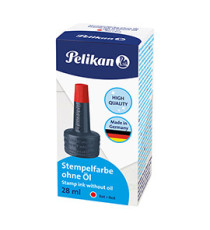 Inchiostro 4k per cuscinetti - senza olio - 28 ml - rosso - Pelikan