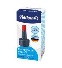 Inchiostro 4k per cuscinetti - senza olio - 28 ml - rosso - Pelikan