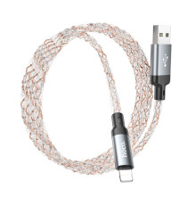 Cavo di ricarica da USB-A a Lightning Hoco U112 ricarica fast 2.4A 1mt con Illuminazione LED Gradient Colorful