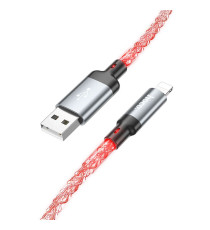 Cavo di ricarica da USB-A a Lightning Hoco U112 ricarica fast 2.4A 1mt con Illuminazione LED Gradient Colorful