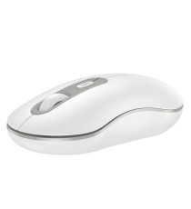 Mouse wireless usb Hoco GM21 bianco - ergonomico ottico 4 tasti + rotella - wifi 2,4ghz - fino a 1600dpi