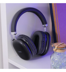 Cuffie Bluetooth Wireless HOCO W35 Max Nero – Autonomia fino a 90 Ore, Bluetooth 5.3 stabile e veloce, Supporto TF Card e AUX