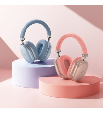 Cuffie Bluetooth Wireless HOCO W35 Max Rosa – Autonomia fino a 90 Ore, Bluetooth 5.3 stabile e veloce, Supporto TF Card e AUX