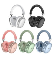 Cuffie Bluetooth Wireless HOCO W35 Max Green – Autonomia fino a 90 Ore, Bluetooth 5.3 stabile e veloce, Supporto TF Card e AUX