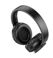 Cuffie Bluetooth Wireless HOCO W45 Black – Over-Ear Pieghevoli con Autonomia fino a 46 Ore, Bluetooth 5.3 stabile e veloce