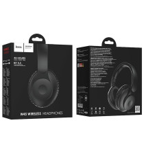 Cuffie Bluetooth Wireless HOCO W45 Black – Over-Ear Pieghevoli con Autonomia fino a 46 Ore, Bluetooth 5.3 stabile e veloce