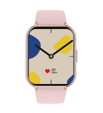 Smartwatch Titmo E-100 rosa, Bluetooth IP68 con Display 1,83” e Chiamate Bluetooth, con funzioni salute, sport