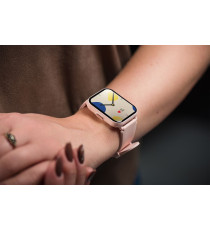 Smartwatch Titmo E-100 rosa, Bluetooth IP68 con Display 1,83” e Chiamate Bluetooth, con funzioni salute, sport