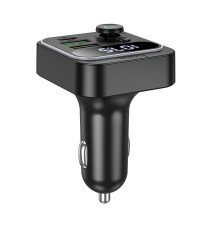 Trasmettitore Bluetooth Auto Hoco E85 con USB-C PD + QC3.0 38W, Bluetooth 5.4, musica wireless, vivavoce