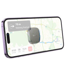 Supporto auto magnetico Hoco H52 grigio/neroo per Smartphone MagSafe, Fissaggio magnetico potente, Design ultra compatto