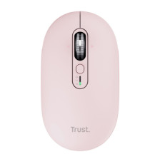 Mouse - ultrasottile - wireless - ricaricabile - rosa - Trust