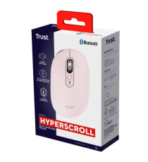 Mouse - ultrasottile - wireless - ricaricabile - rosa - Trust
