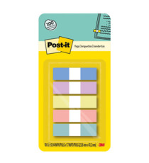 Segnapagina Post-it -  670-SSR-5 - in carta riciclata - 15 x 50 mm - 5 colori pastello - Post-it - conf. 350 pezzi