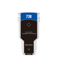 Cartuccia 738XLBK nero alta capacità 498N8A compatibile per HP DesignJet T850,T870,XT870,XT950 capacità 300ml