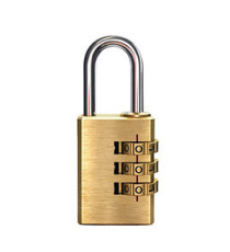 Lucchetto con combinazione - 27,5 mm - Metalplus