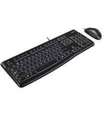 Kit Tastiera e Mouse Logitech MK120 920-002562 con cavo USB – Affidabilità e Comfort per l’Ufficio, QWERTY