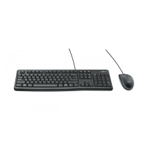Kit Tastiera e Mouse Logitech MK120 920-002562 con cavo USB – Affidabilità e Comfort per l’Ufficio, QWERTY