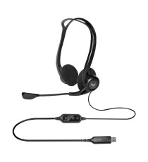 Cuffie Logitech Stereo 960 con microfono per computer PC or Mac 981-000100 Usb-A Cancellazione Rumore Microfono Ripiegabile