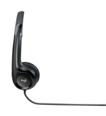 Cuffie Logitech Stereo H390 con microfono per computer 981-000406 Usb-A Cancellazione Rumore Padiglioni Imbottiti in Similpelle