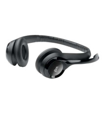 Cuffie Logitech Stereo H390 con microfono per computer 981-000406 Usb-A Cancellazione Rumore Padiglioni Imbottiti in Similpelle
