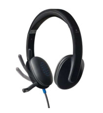 Cuffie Logitech Stereo H540 con Microfono HD e Controlli Integrati per computer 981-000480 Usb-A Cancellazione Rumore