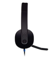 Cuffie Logitech Stereo H540 con Microfono HD e Controlli Integrati per computer 981-000480 Usb-A Cancellazione Rumore
