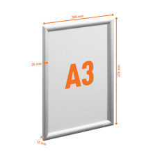 Cornice a scatto Outdoor - in alluminio - A3 - Durable
