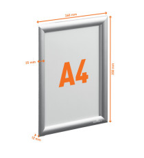 Cornice a scatto Outdoor - in alluminio - A4 - Durable