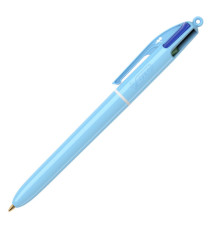 Penna a sfera scatto multifunzione 4 Colours Pastel - punta 1,0 mm - colori assortiti - Bic - conf. 12 pezzi