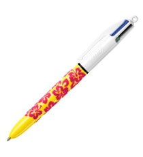 Penna a sfera scatto multifunzione 4 Colours Velours - punta 1,0 mm - 4 colori - Bic - conf. 12 pezzi