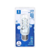 Lamapine led a spirale B5 4.9W E27 440 lumen 6500K luce fredda D38XH105mm Equivalenza lampada incandescente: 38W