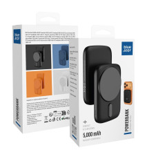 Power bank magnetico Blue Star Slim DG-P8 15W 5000 mAh compatibile MagSafe nero ricarica fast USB-C wireless fino a 15W