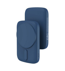 Power bank magnetico Blue Star Slim DG-P8 15W 5000 mAh compatibile MagSafe blu ricarica fast USB-C wireless fino a 15W