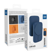 Power bank magnetico Blue Star Slim DG-P8 15W 5000 mAh compatibile MagSafe blu ricarica fast USB-C wireless fino a 15W